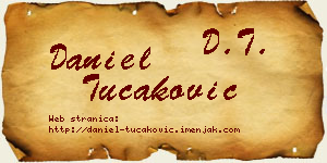 Daniel Tucaković vizit kartica